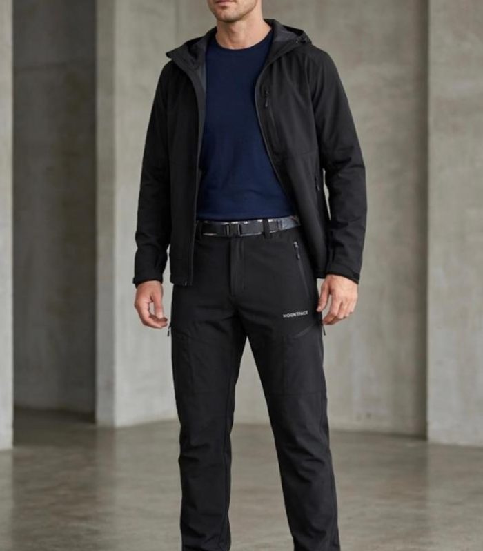 Black Men’s Track Pant